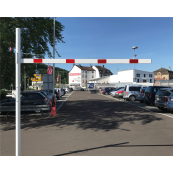 Height restriction barrier | cross tube length: 3000 mm | with triangular locking mechanism | for casting in concrete